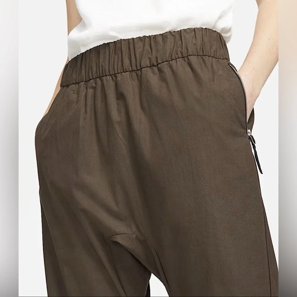 NIKE Woven‎ Technical Every Stitch Considered Dropped Crotch Barrel Pant Brown